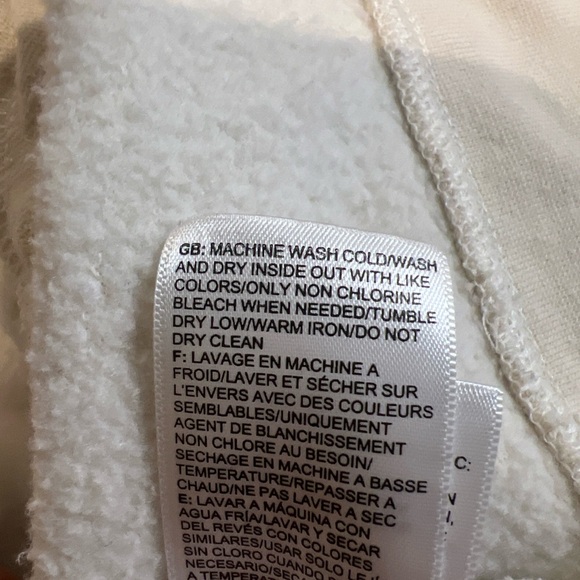 The North Face Trivert Pullover Hoodie beige front pouch pocket women size M - Picture 15 of 16